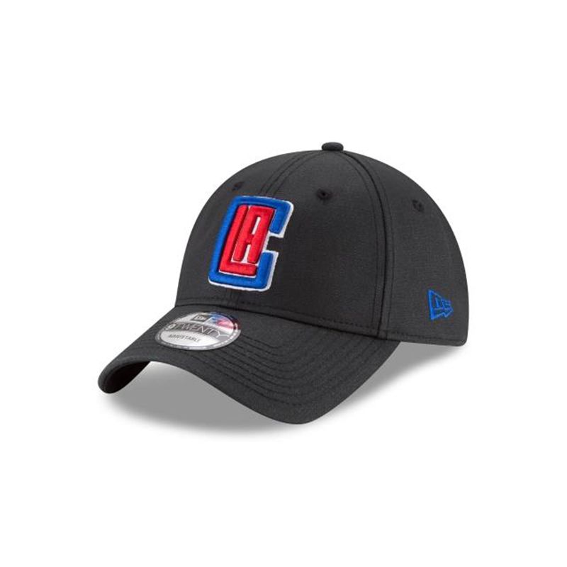 NBA Los Angeles Clippers Waxed Canvas 9Twenty Adjustable (ISX9851) - Black New Era Caps